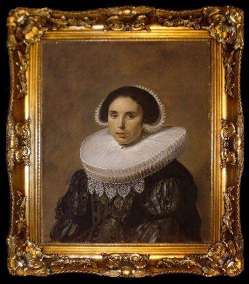 framed  REMBRANDT Harmenszoon van Rijn Portrait of a Woman,Possible Sara Wolphaerts van Diemen Second WIfe of Nicolaes Hasselaer, ta009-2